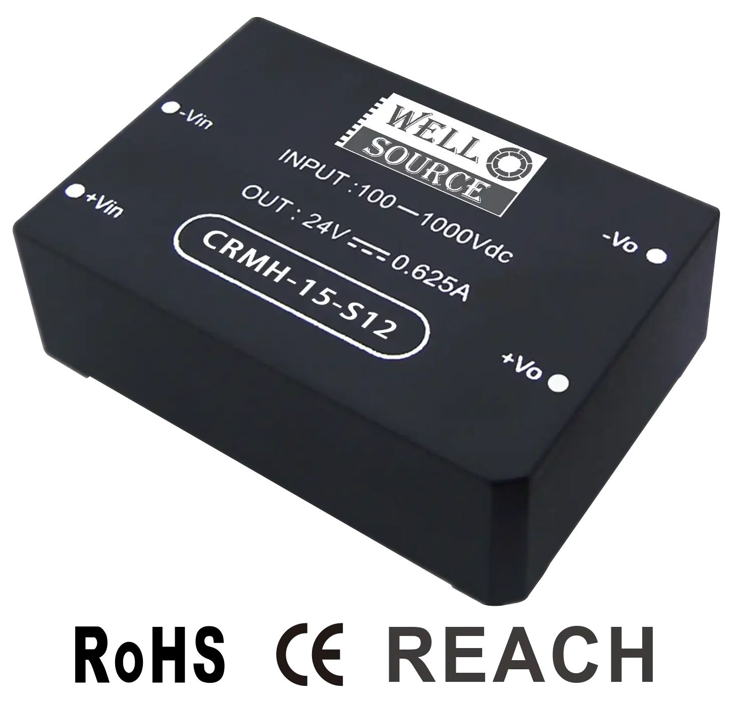 15W Brede Inputvoeding Hoogspanning 1000V tot 12V smps voor Hernieuwbaar Systeem